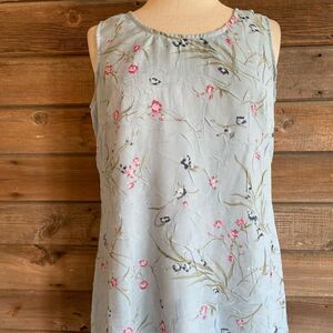 Vintage K.C. Spencer Sleeveless Floral Maxi Dress Size 10 EUC